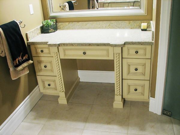 Bathroom vanity cabinetry by deBoer Cabinets
