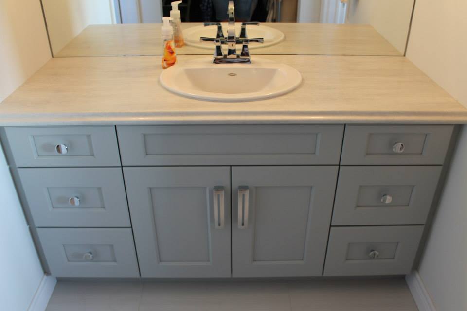 Bathroom vanity cabinetry by deBoer Cabinets