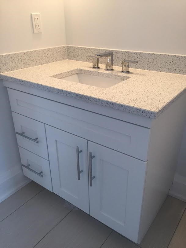 Bathroom vanity cabinetry by deBoer Cabinets