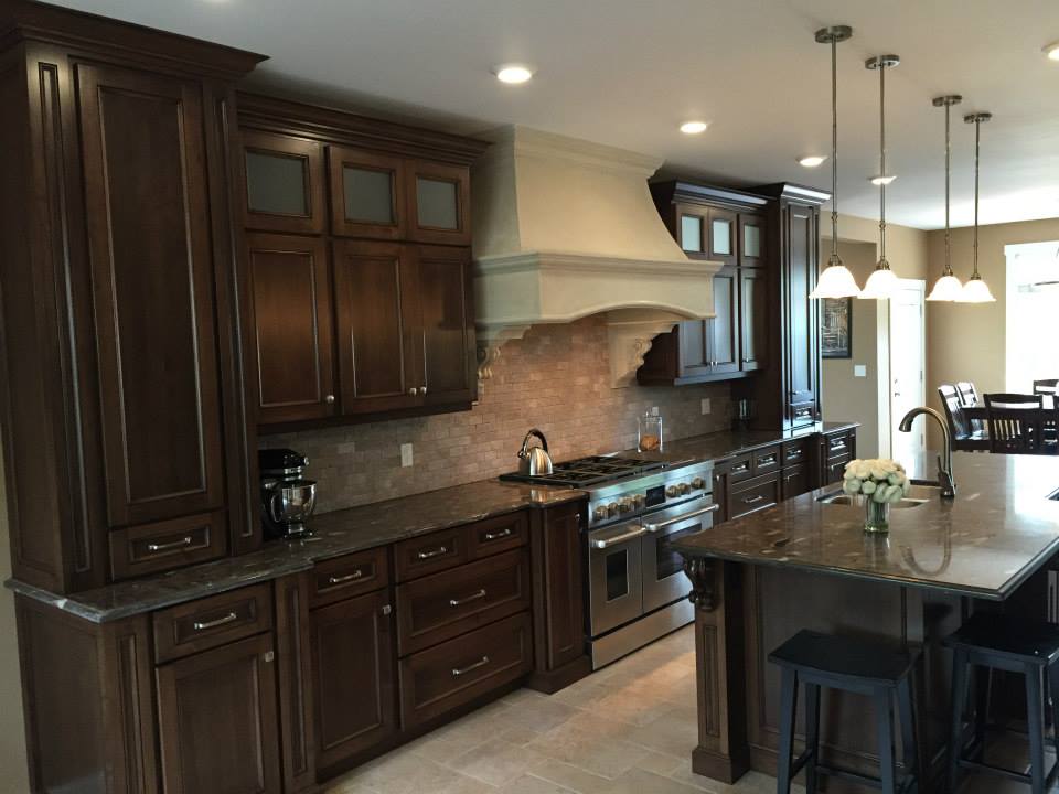 Custom kitchen cabinets and countertops by deBoer Cabinets
