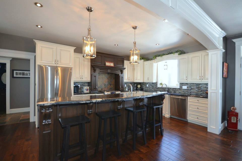 Custom kitchen cabinets and countertops by deBoer Cabinets