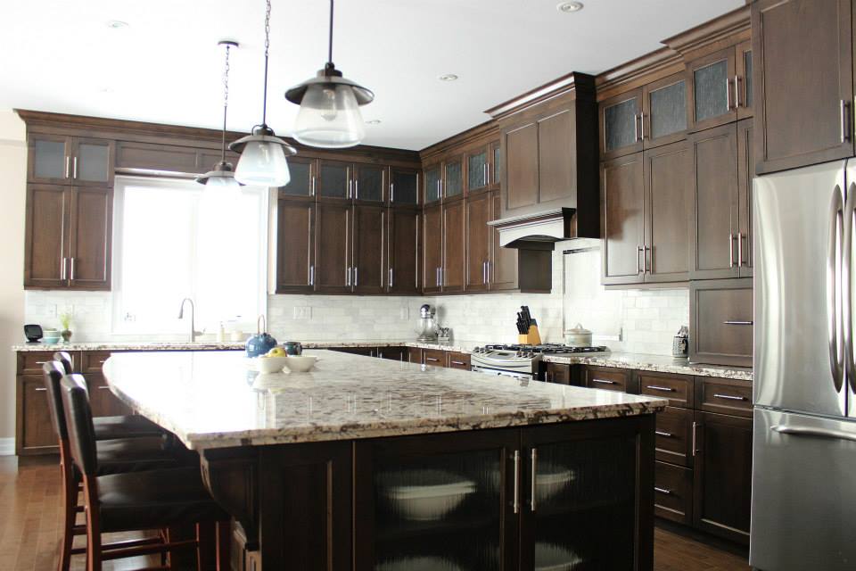 Custom kitchen cabinets and countertops by deBoer Cabinets