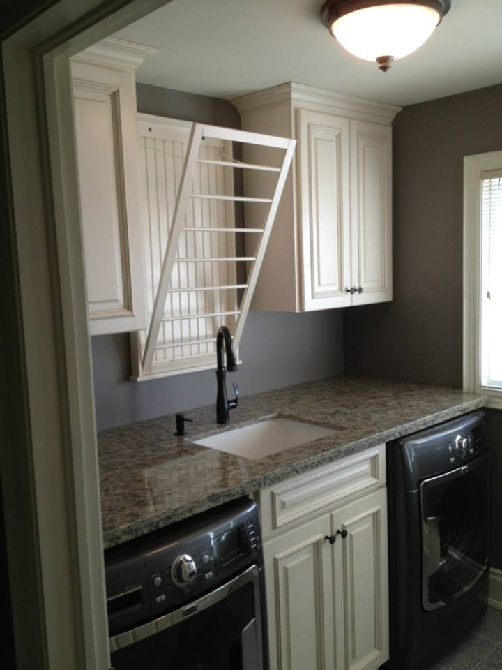 Laundry room cabinetry by deBoer Cabinets